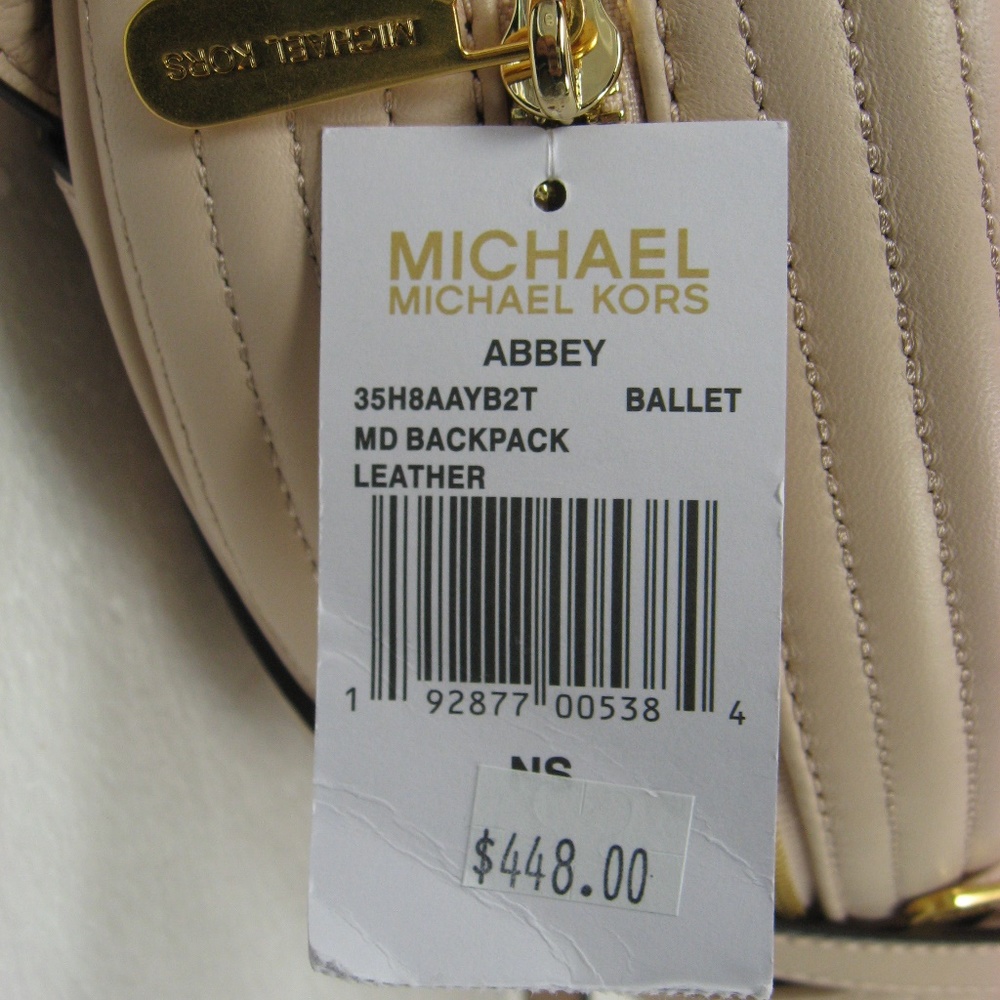 Michael Kors Abbey MD Backpack Leather 5384 - Picture 8 of 10